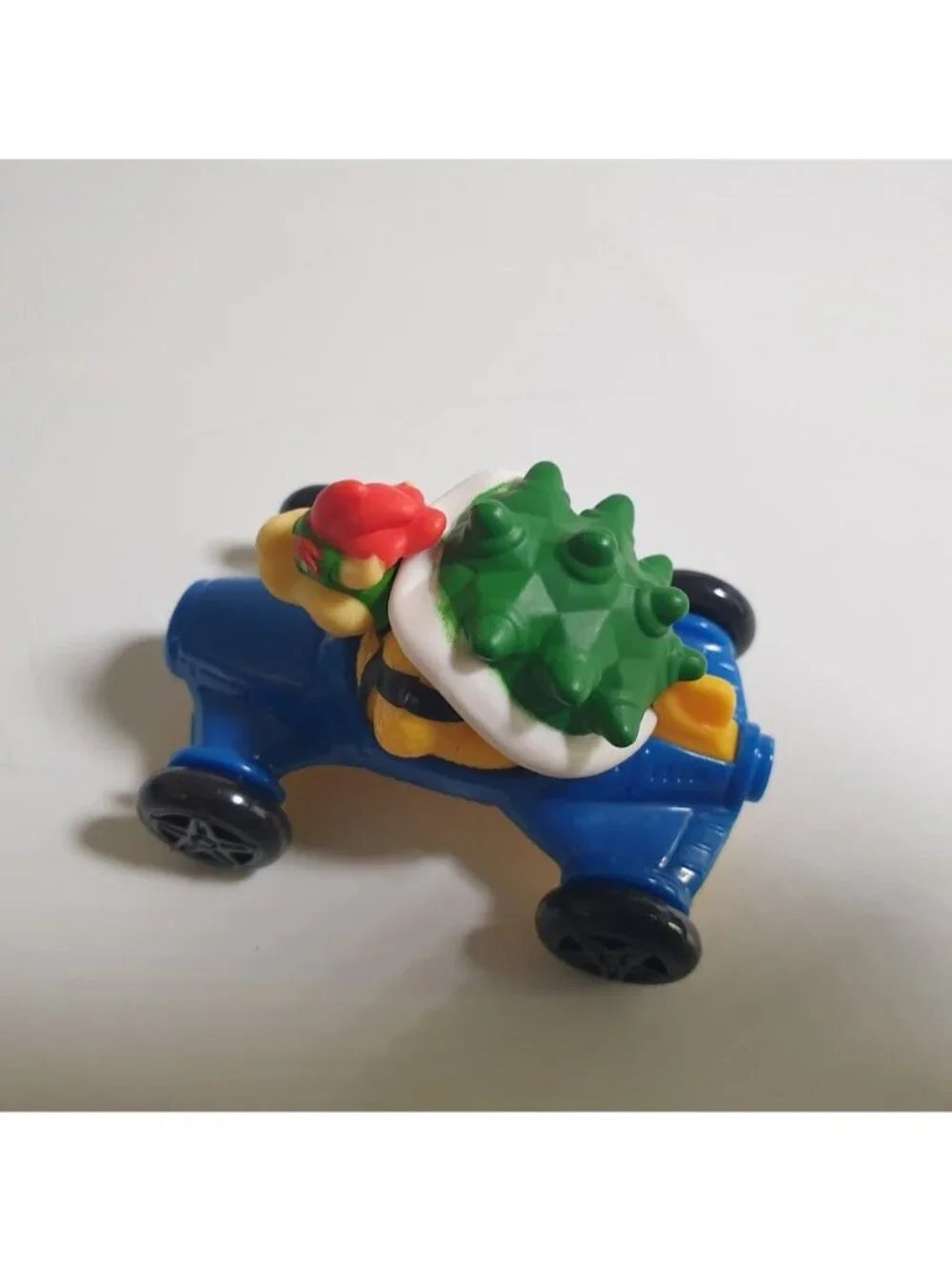 Super Mario Kart Bowser McDonalds 2022 Toy Collectible Blue Car With Stickers